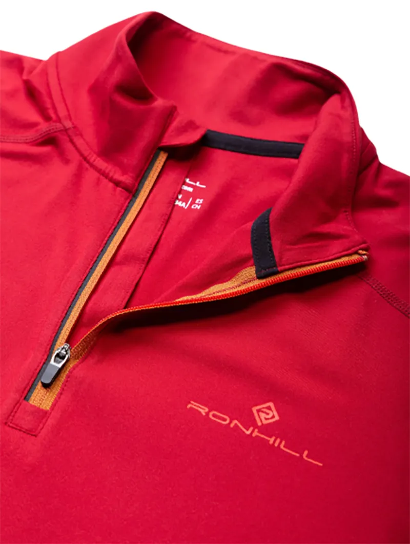 Ronhill Women's Core Thermal 1/2 Zip Jam/Flame-2